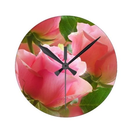 Rose Garden Wall Clock